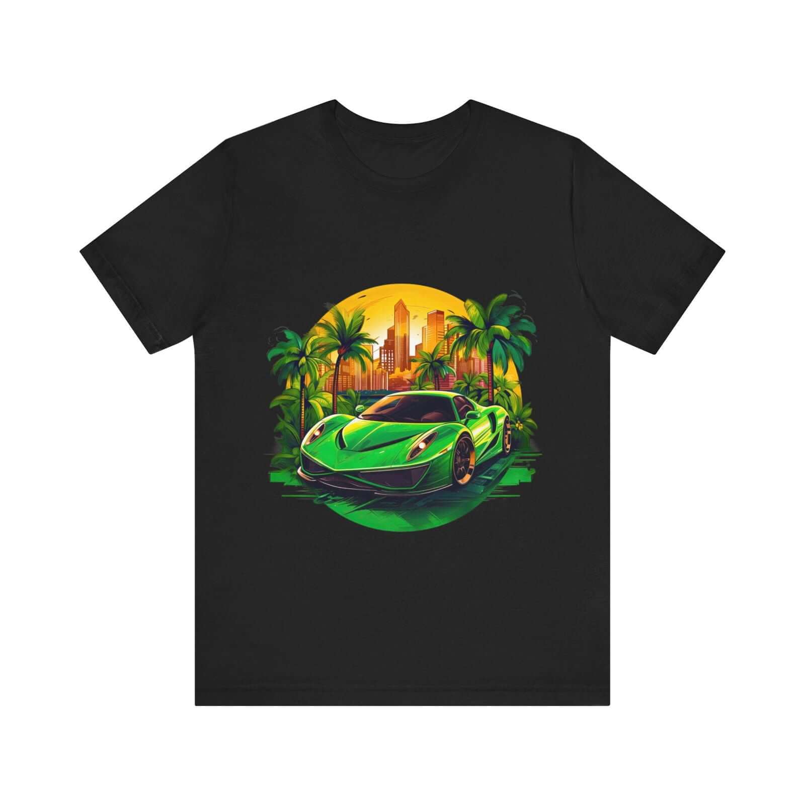 Sleek Green Sports Car T-Shirt for the Stylish Enthusiast