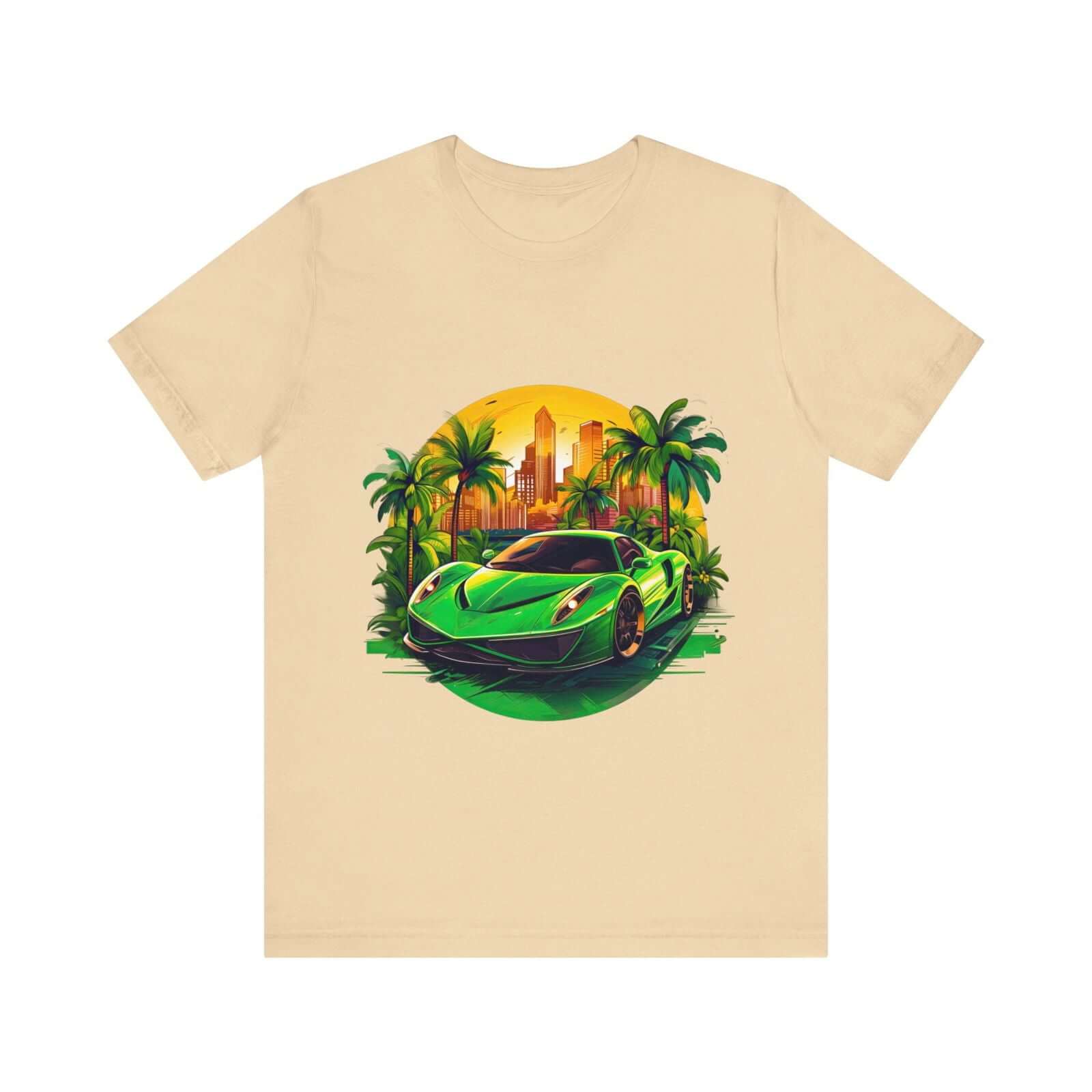 Sleek Green Sports Car T-Shirt for the Stylish Enthusiast