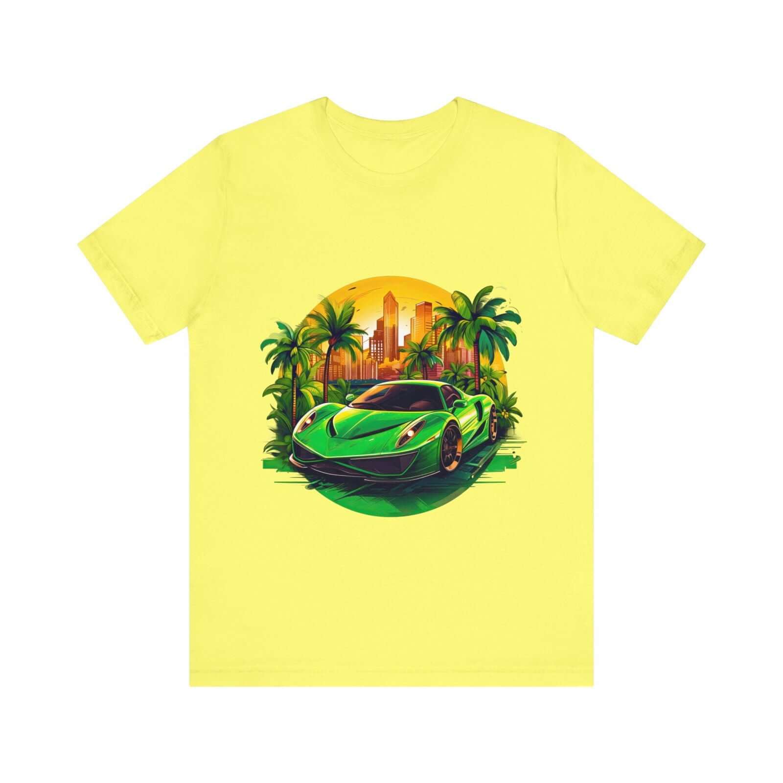 Sleek Green Sports Car T-Shirt for the Stylish Enthusiast