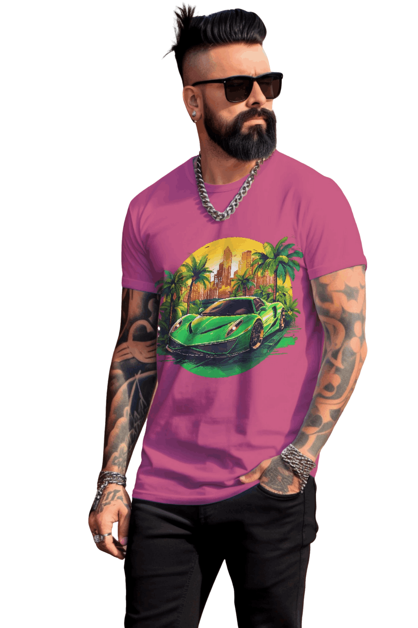 Sleek Green Sports Car T-Shirt for the Stylish Enthusiast Berry