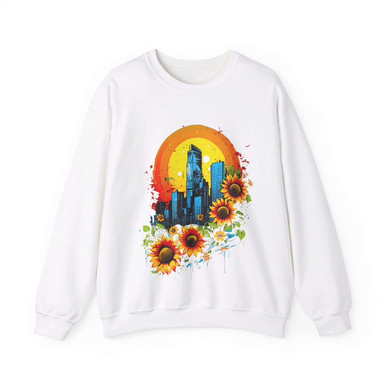 Sunflower City Sweatshirt: Embrace Urban Serenity and Energy