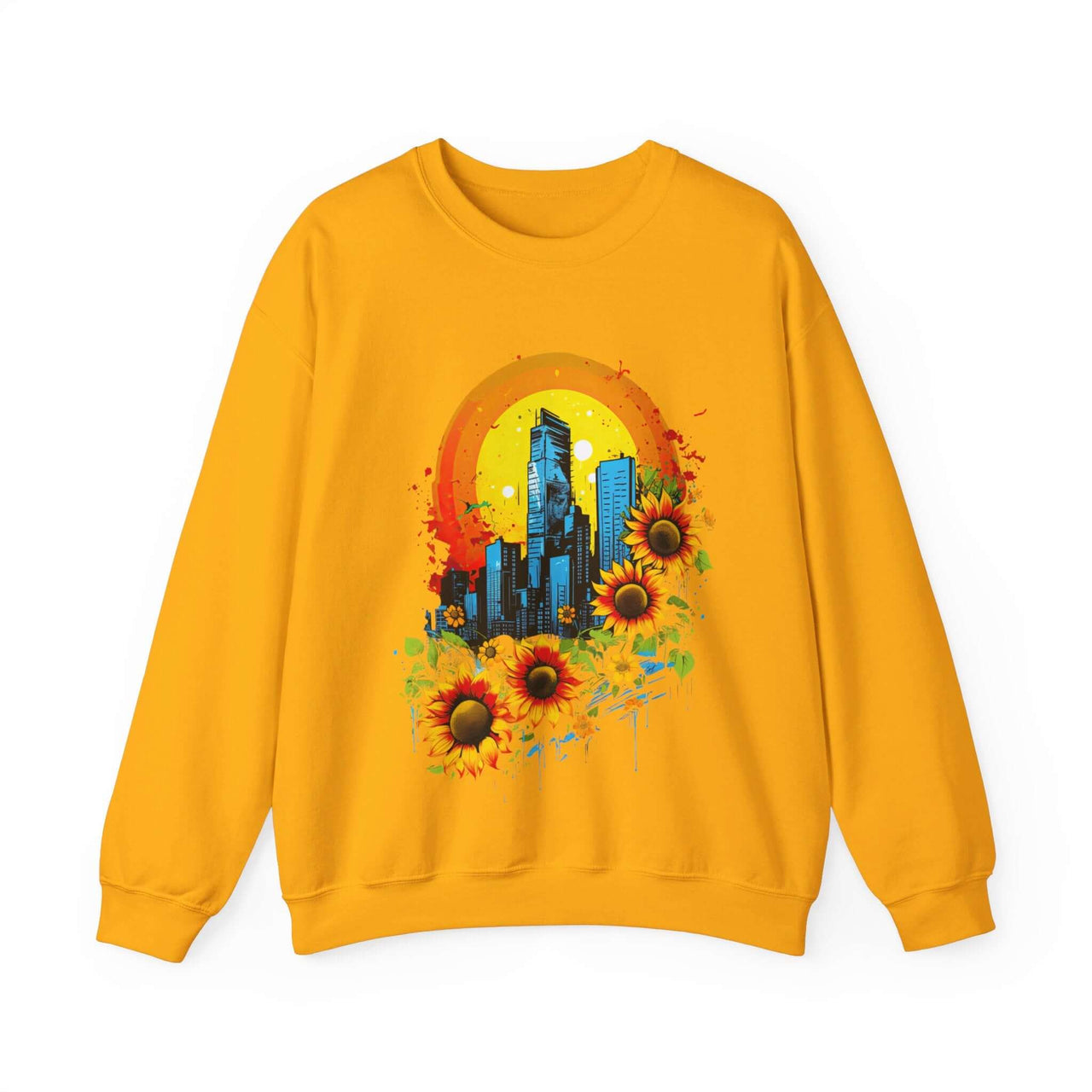 Sunflower City Sweatshirt: Embrace Urban Serenity and Energy