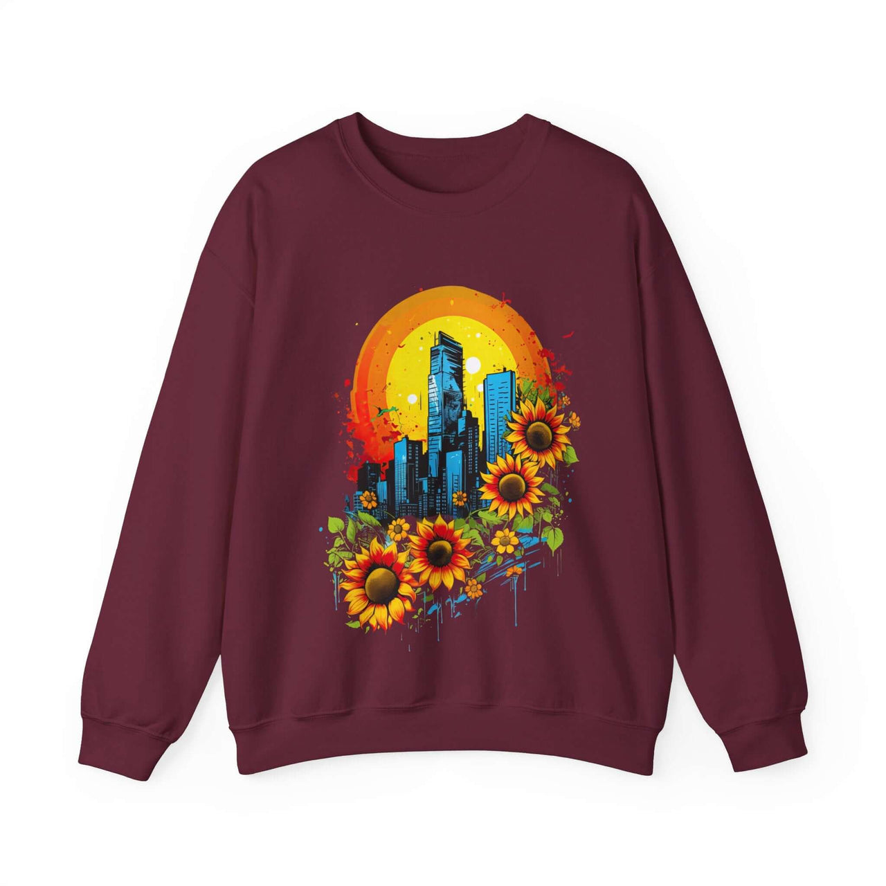 Sunflower City Sweatshirt: Embrace Urban Serenity and Energy