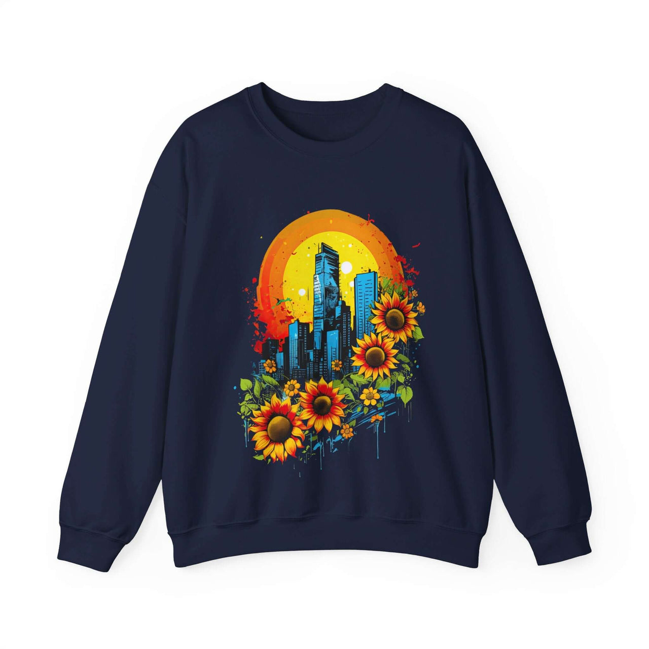 Sunflower City Sweatshirt: Embrace Urban Serenity and Energy