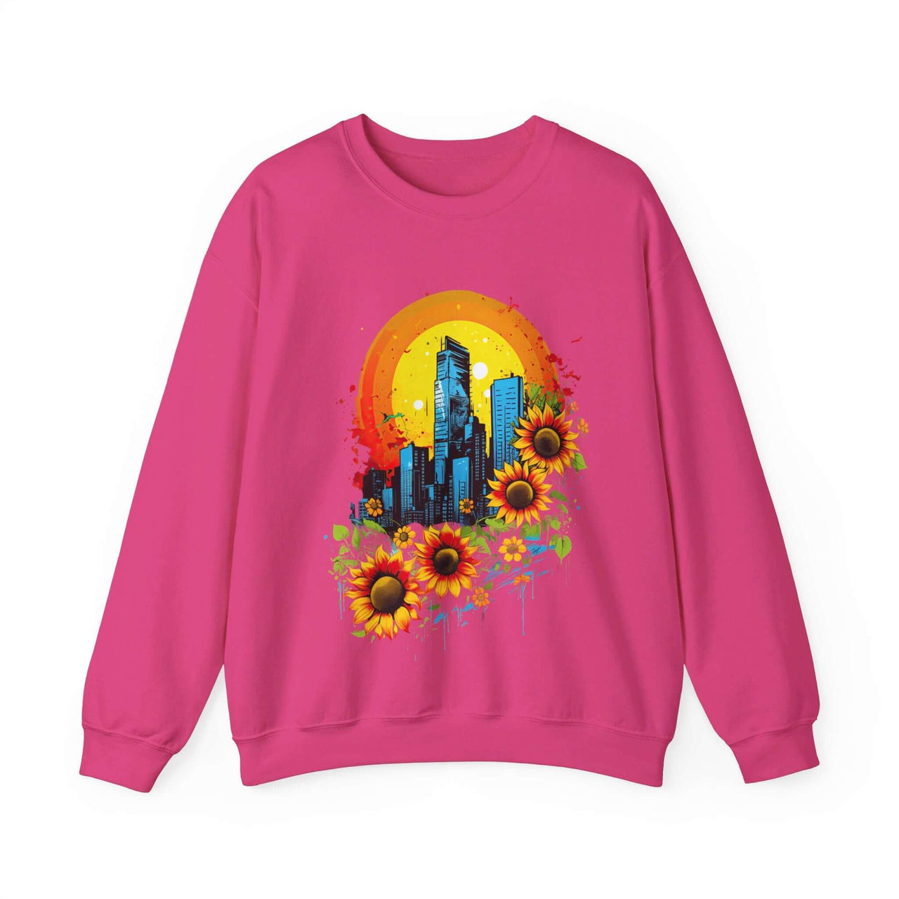 Sunflower City Sweatshirt: Embrace Urban Serenity and Energy