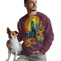 Thumbnail for Sunflower City Sweatshirt: Embrace Urban Serenity and Energy