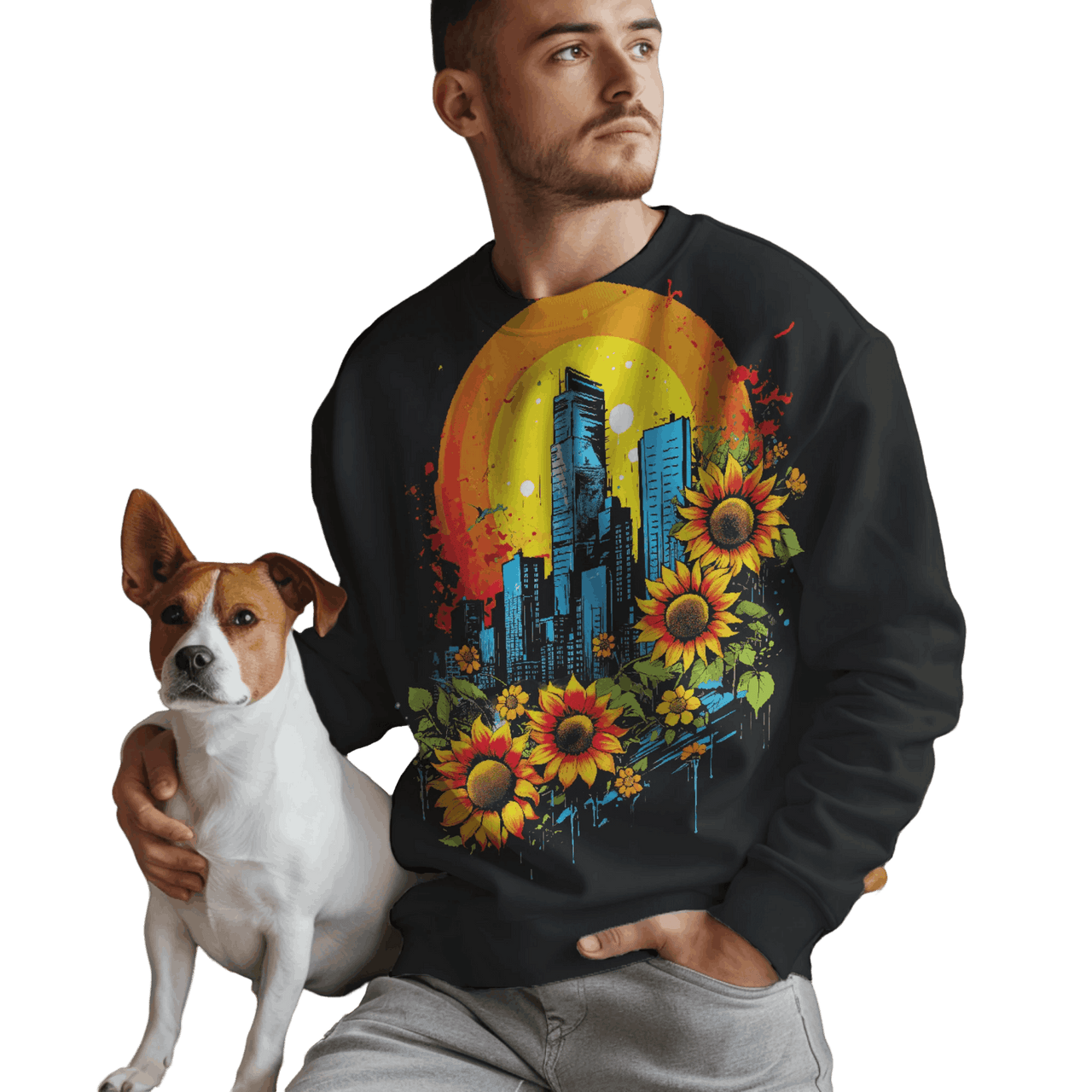 Sunflower City Sweatshirt: Embrace Urban Serenity and Energy