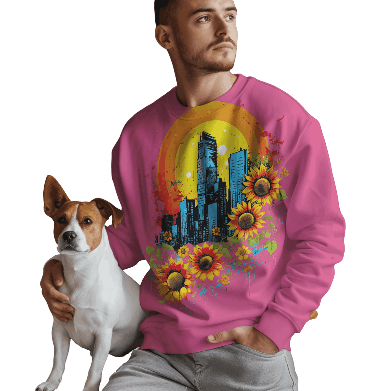 Sunflower City Sweatshirt: Embrace Urban Serenity and Energy