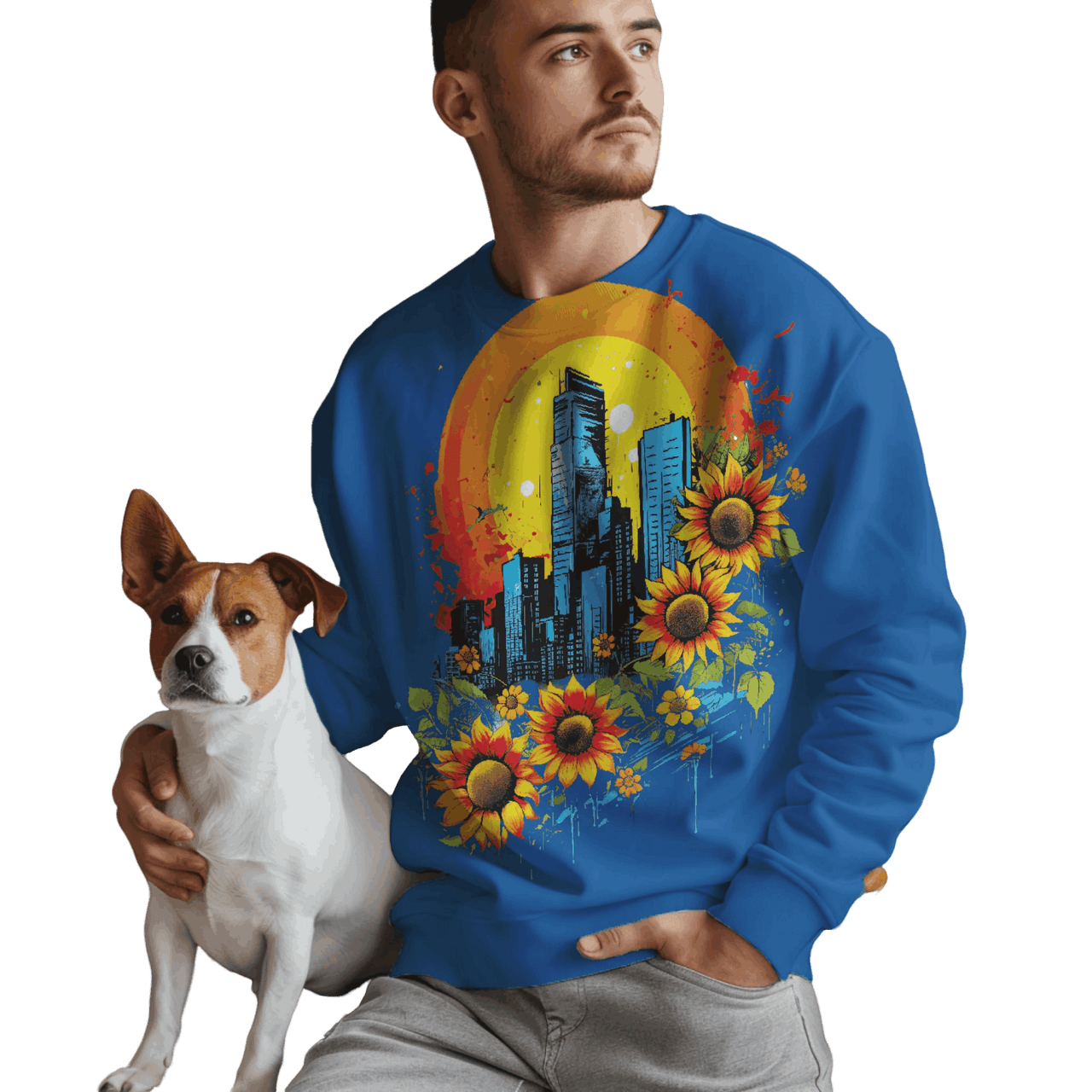 Sunflower City Sweatshirt: Embrace Urban Serenity and Energy