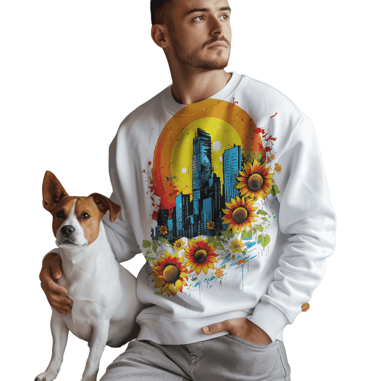 Sunflower City Sweatshirt: Embrace Urban Serenity and Energy