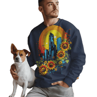 Thumbnail for Sunflower City Sweatshirt: Embrace Urban Serenity and Energy