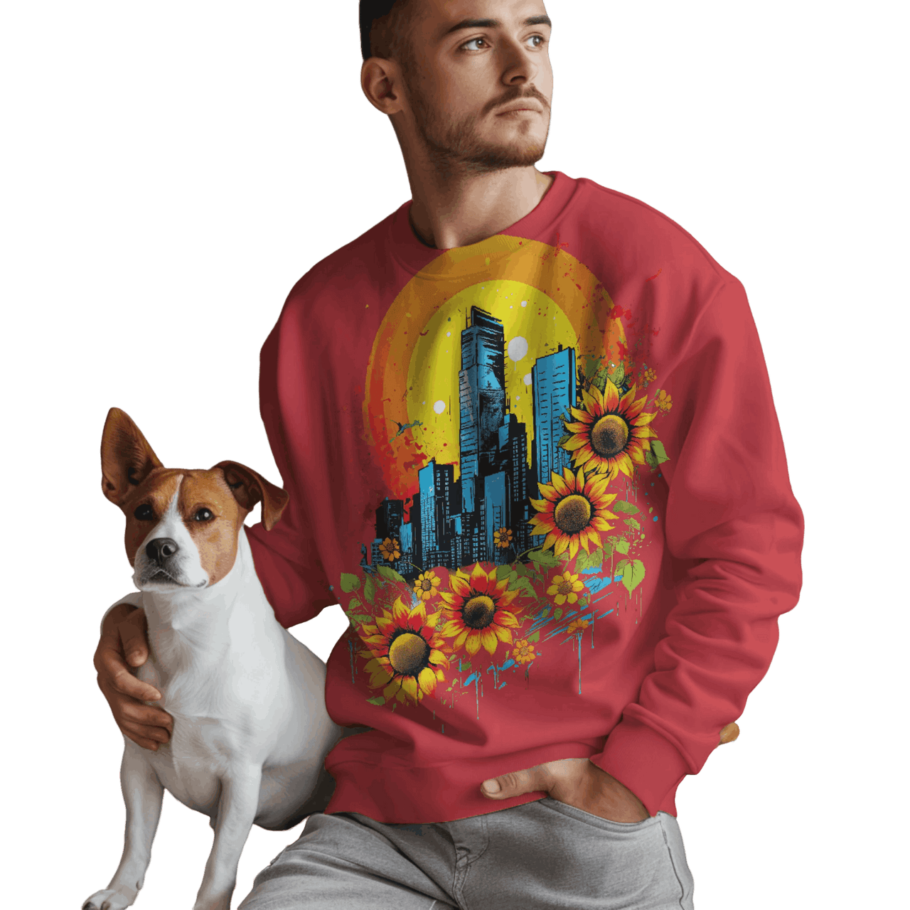 Sunflower City Sweatshirt: Embrace Urban Serenity and Energy