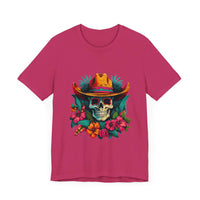 Thumbnail for Tropical Cowboy Skull T-Shirt for Bold Style and Unique Statements