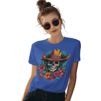 Thumbnail for Tropical Cowboy Skull T-Shirt for Bold Style and Unique Statements