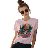 Thumbnail for Tropical Cowboy Skull T-Shirt for Bold Style and Unique Statements