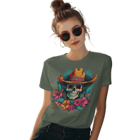 Thumbnail for Tropical Cowboy Skull T-Shirt for Bold Style and Unique Statements