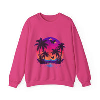 Thumbnail for Tropical Sunset Crewneck Sweatshirt for Vibrant Relaxation