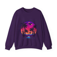 Thumbnail for Tropical Sunset Crewneck Sweatshirt for Vibrant Relaxation