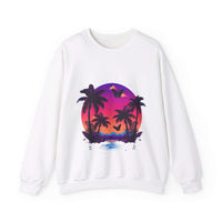 Thumbnail for Tropical Sunset Crewneck Sweatshirt for Vibrant Relaxation