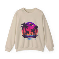 Thumbnail for Tropical Sunset Crewneck Sweatshirt for Vibrant Relaxation