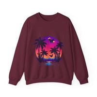 Thumbnail for Tropical Sunset Crewneck Sweatshirt for Vibrant Relaxation