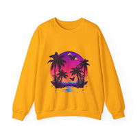 Thumbnail for Tropical Sunset Crewneck Sweatshirt for Vibrant Relaxation