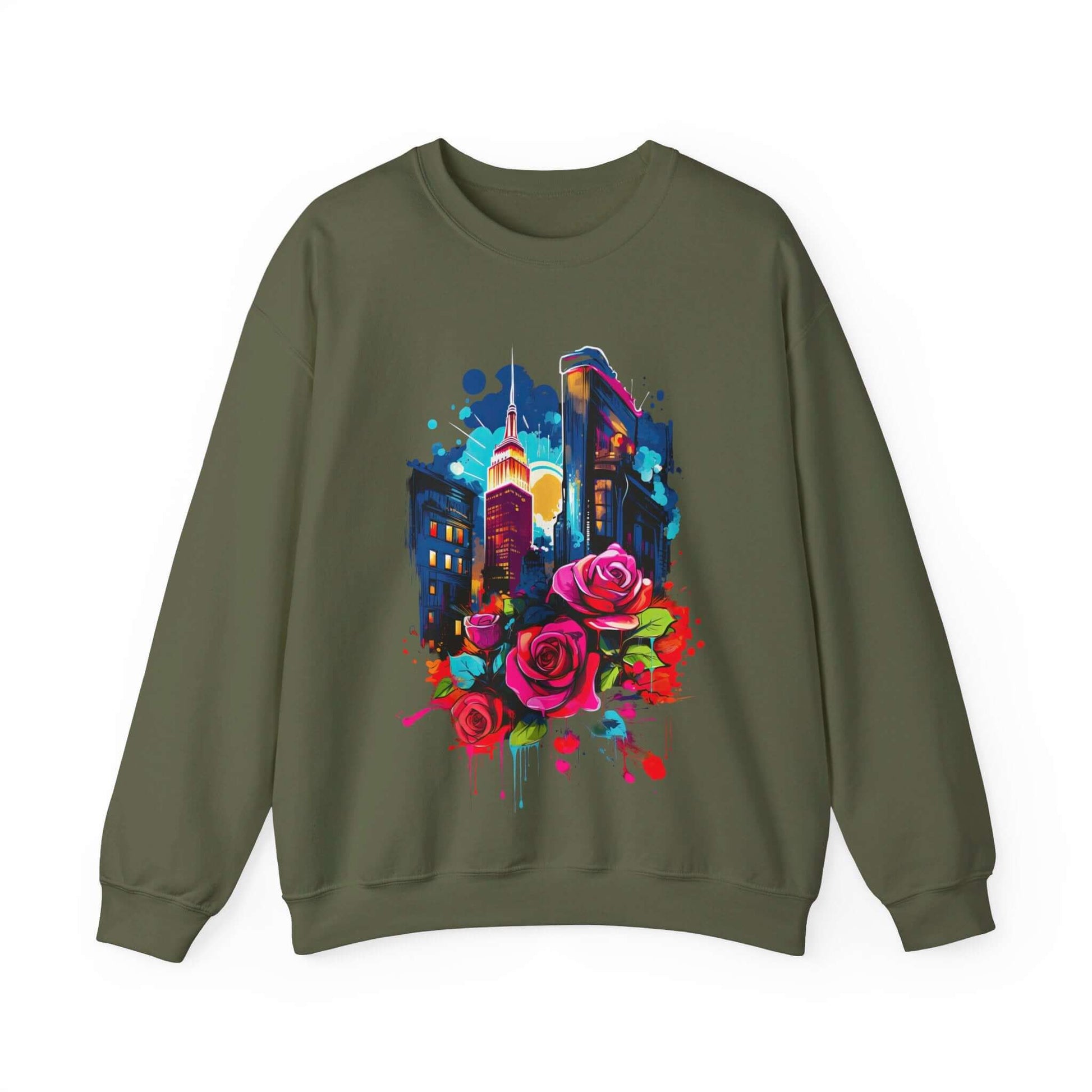 Unisex Urban Bloom Crewneck Sweatshirt for a Stylish Statement