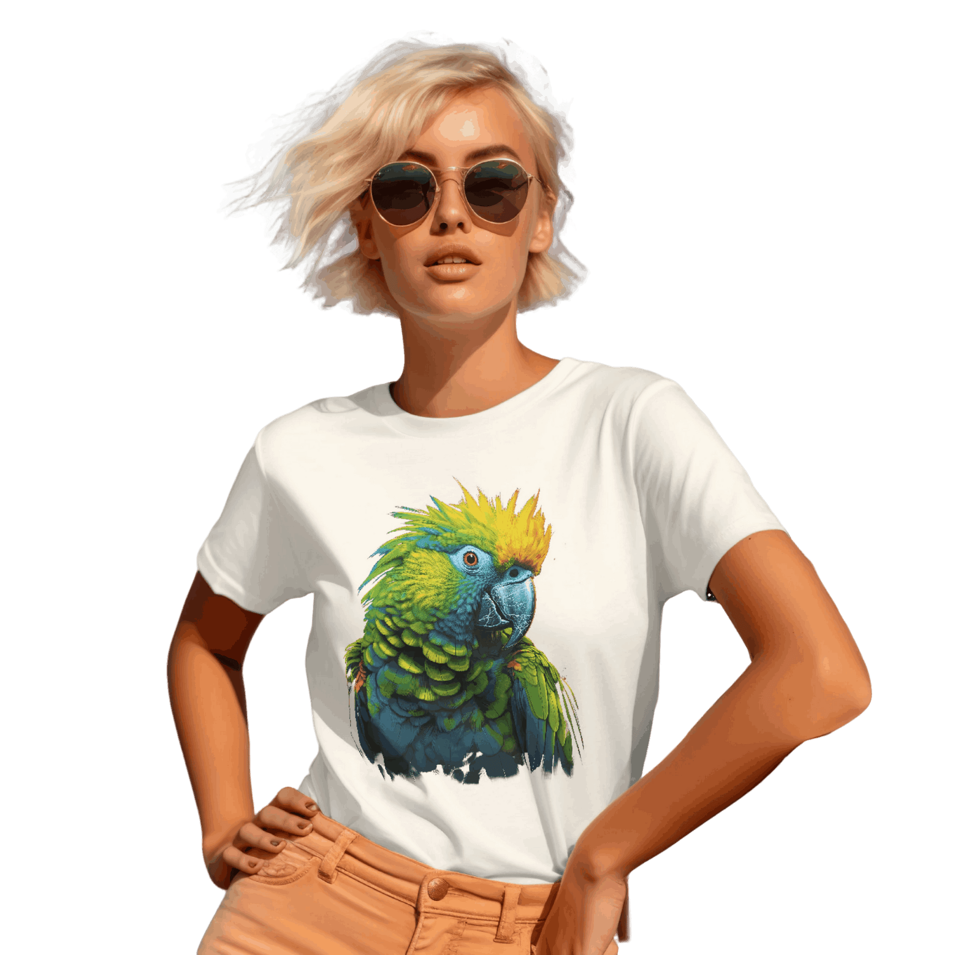 Vibrant Tropical Parrot T-Shirt: Wear a Piece of Paradise