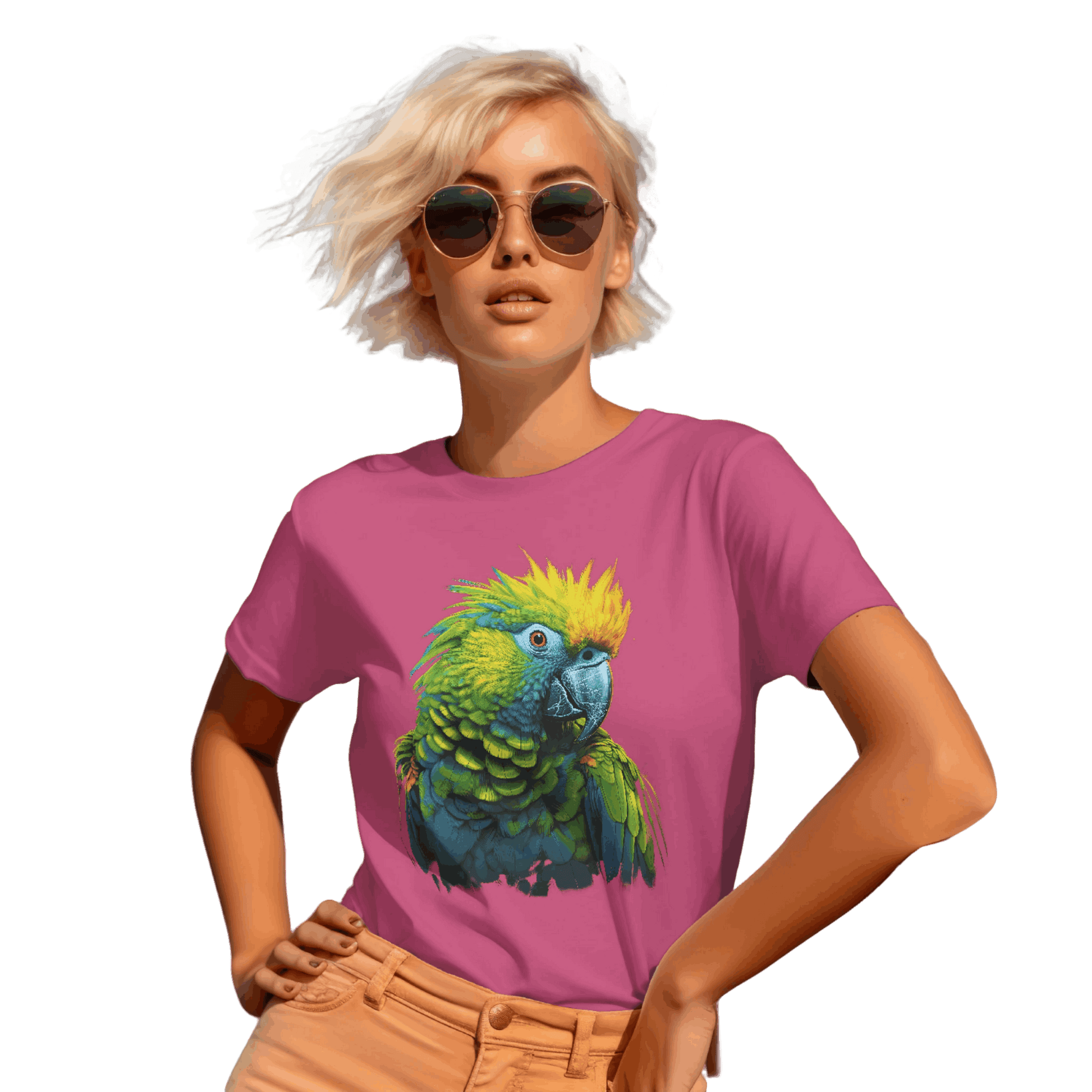 Vibrant Tropical Parrot T-Shirt: Wear a Piece of Paradise