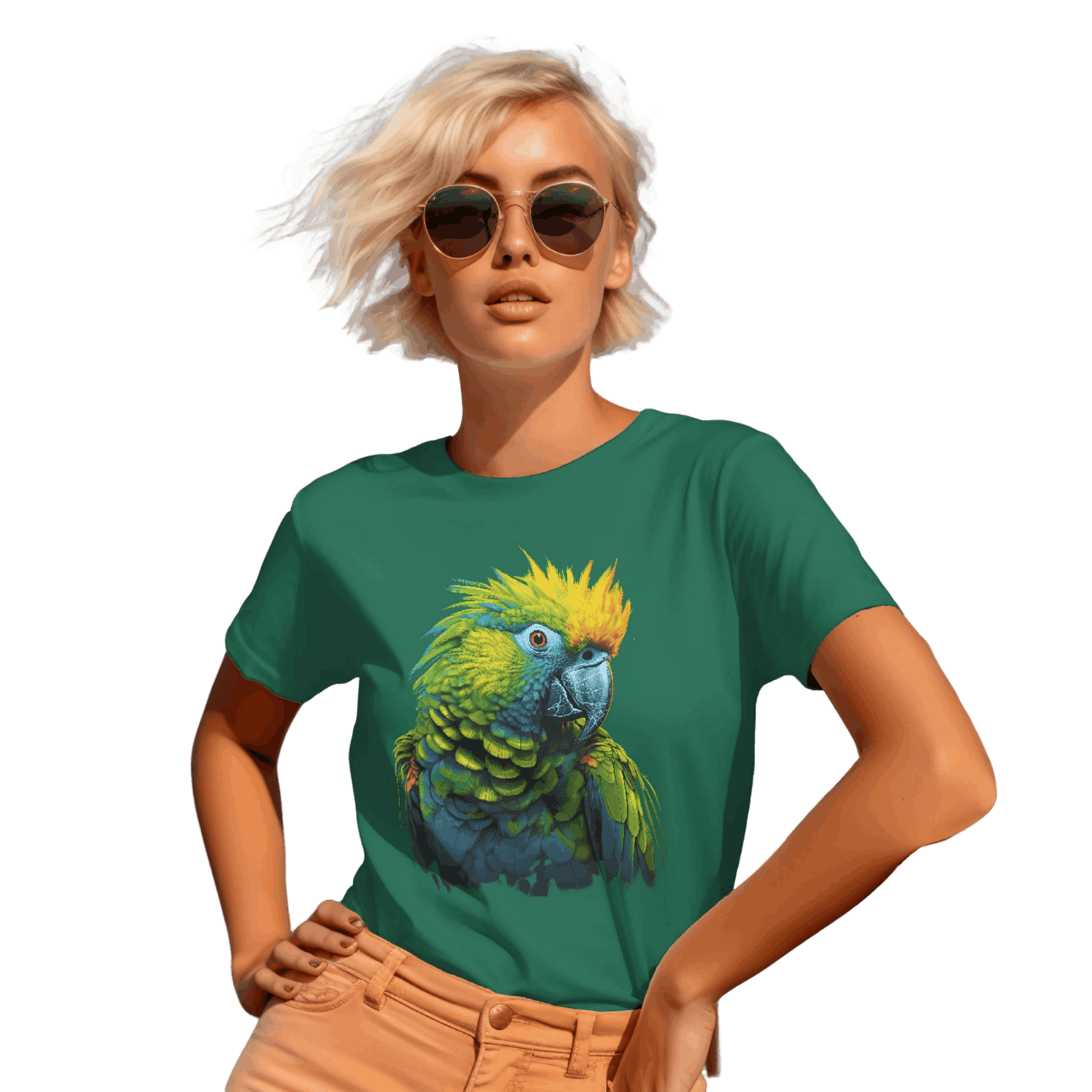 Vibrant Tropical Parrot T-Shirt: Wear a Piece of Paradise