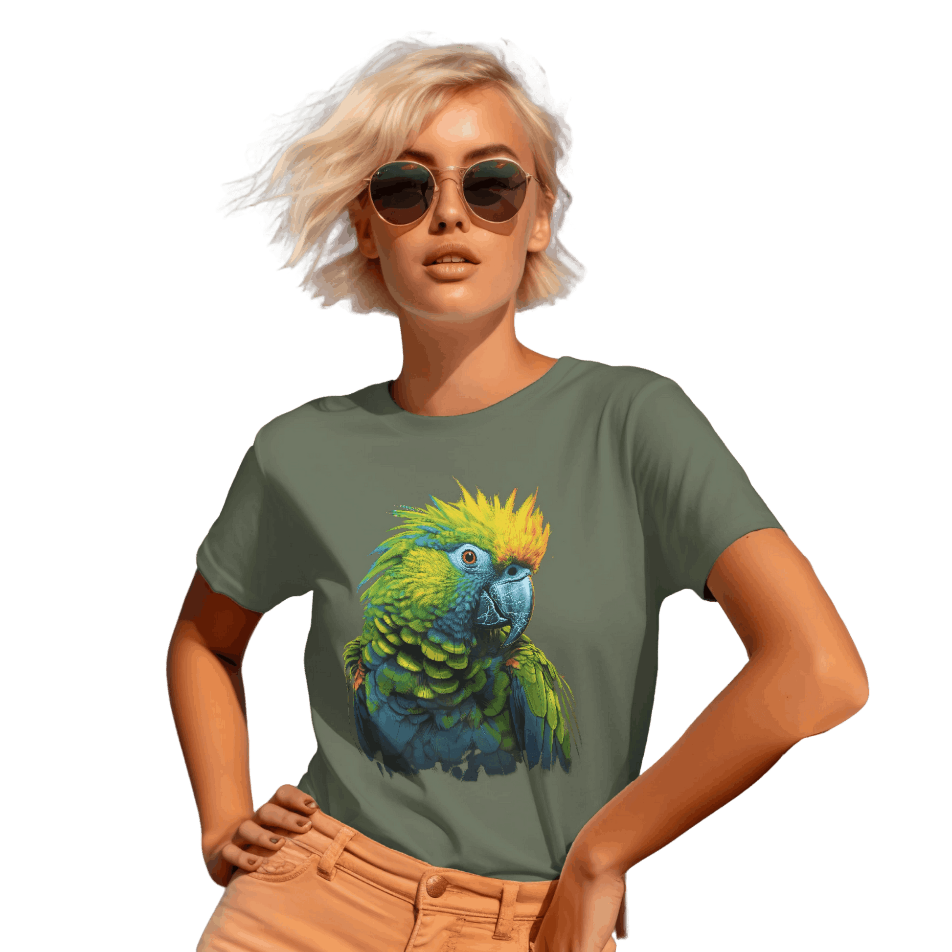 Vibrant Tropical Parrot T-Shirt: Wear a Piece of Paradise