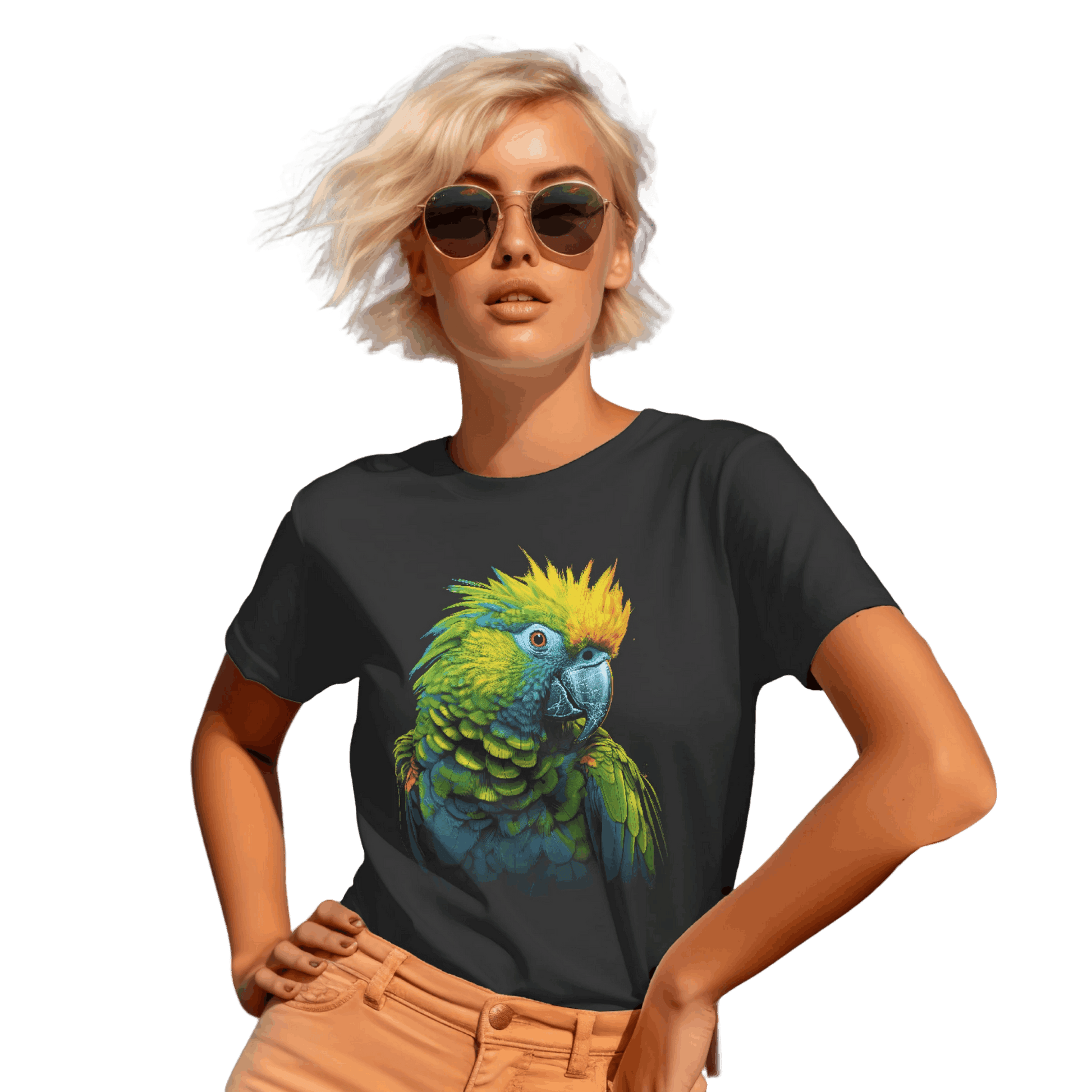 Vibrant Tropical Parrot T-Shirt: Wear a Piece of Paradise