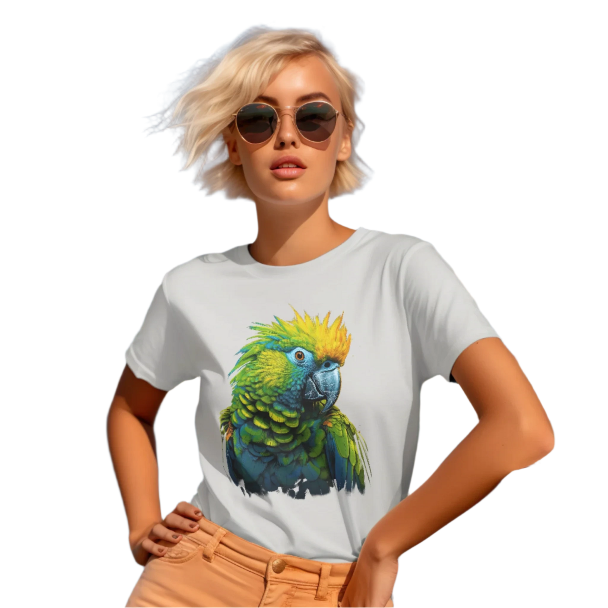 Vibrant Tropical Parrot T-Shirt: Wear a Piece of Paradise