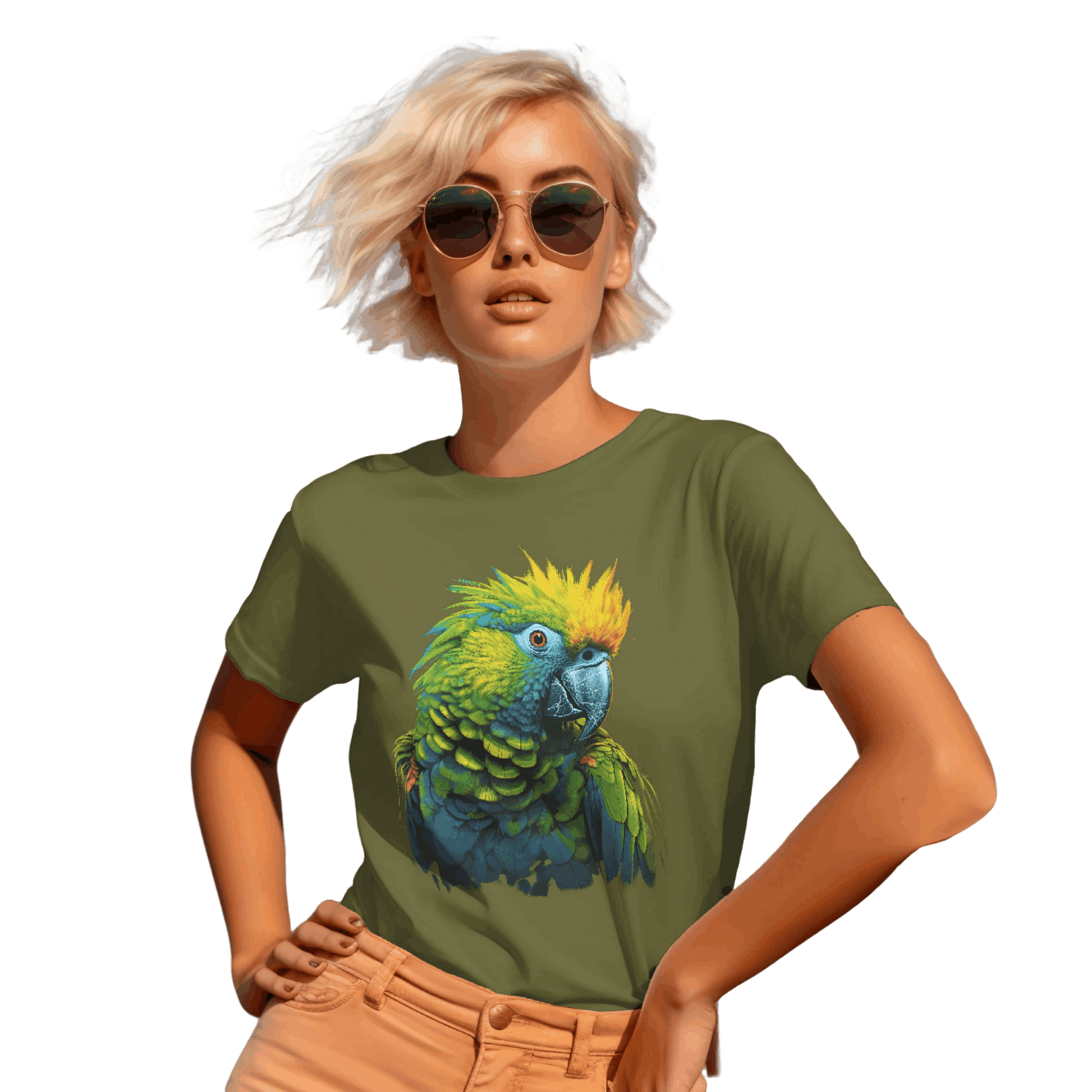 Vibrant Tropical Parrot T-Shirt: Wear a Piece of Paradise