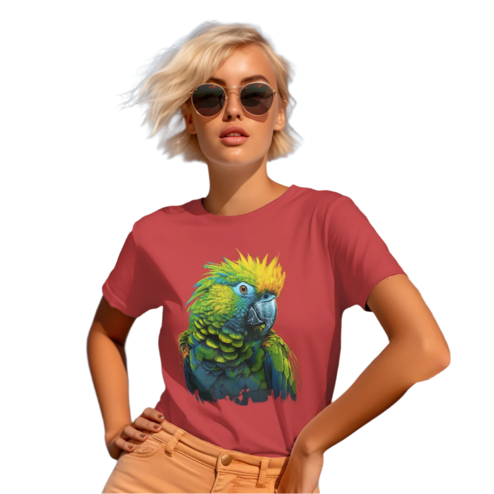 Vibrant Tropical Parrot T-Shirt: Wear a Piece of Paradise